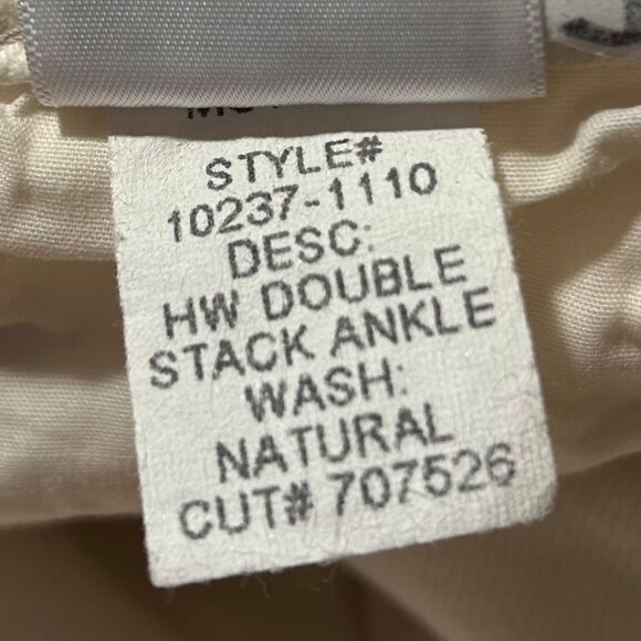 Women Mother Snacks Natural Wash HW Double Stack Ankle High Rise Denim Jeans 27 - Picture 11 of 11